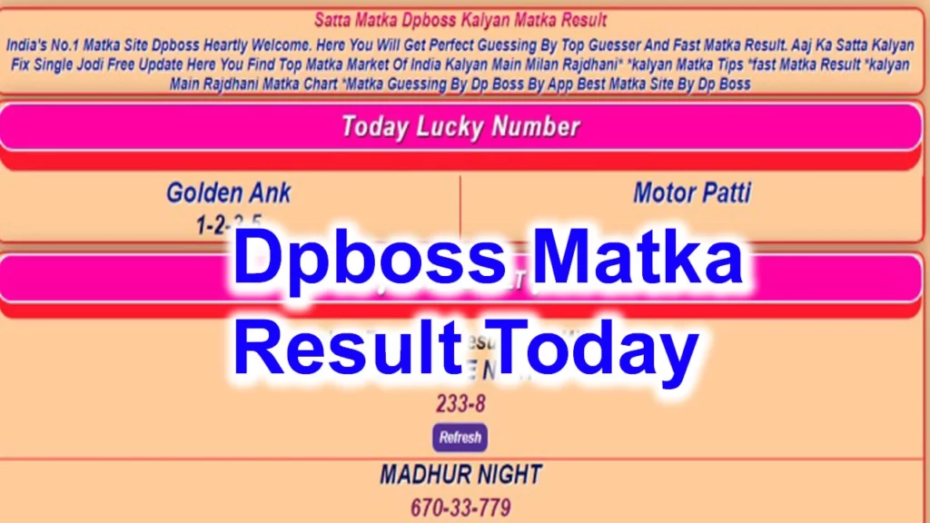 DPBOSS Kalyan Matka